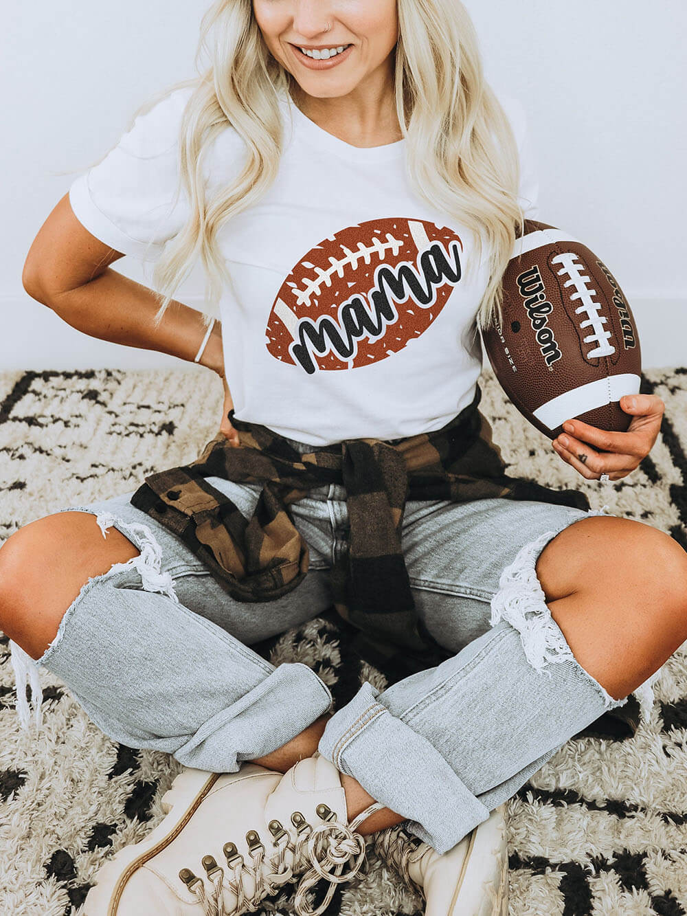 T-shirt Maman Football