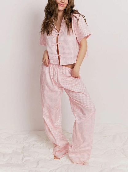 Ensemble pyjama ample rose