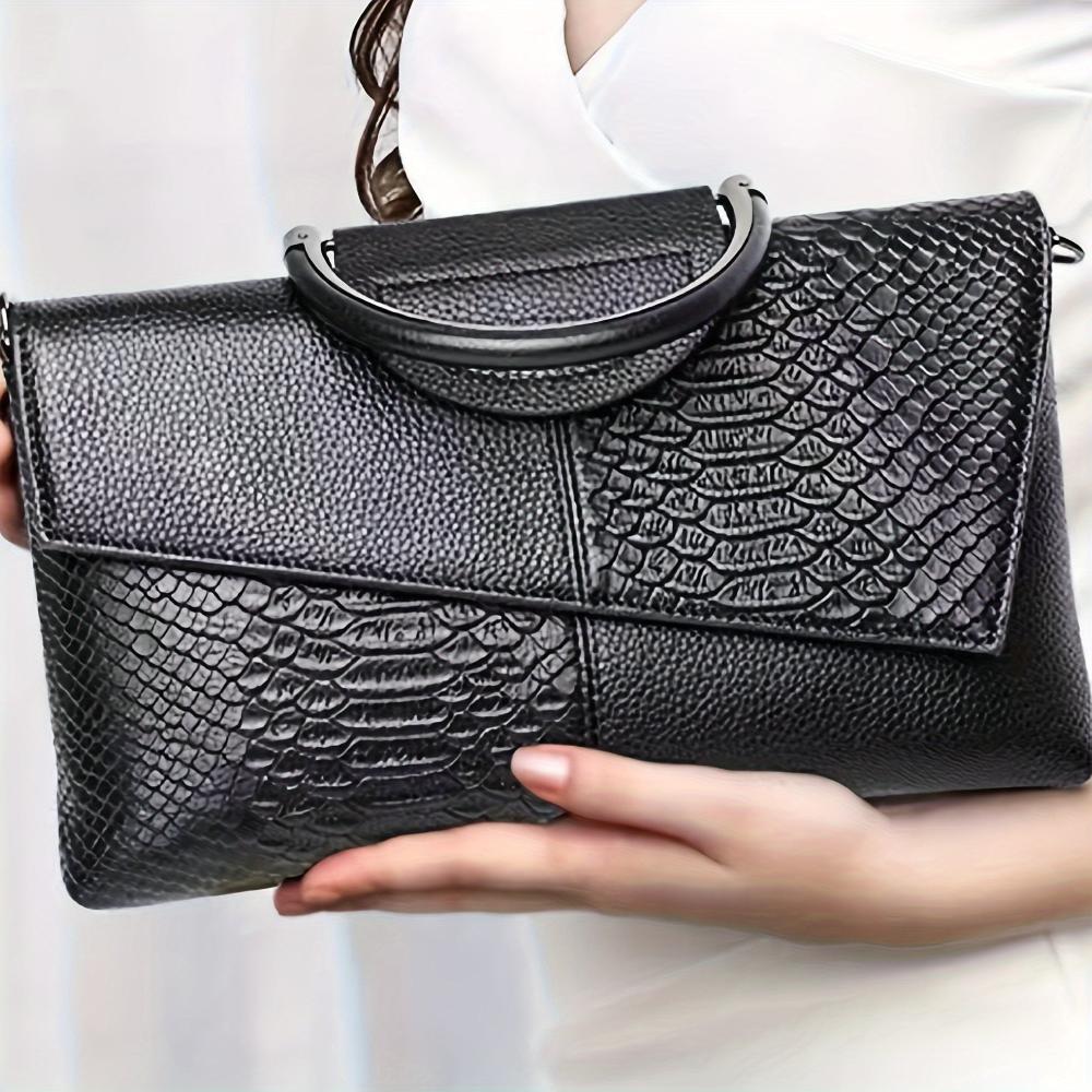 Cassandra - Sac à Main avec Motif Crocodile Opulent
