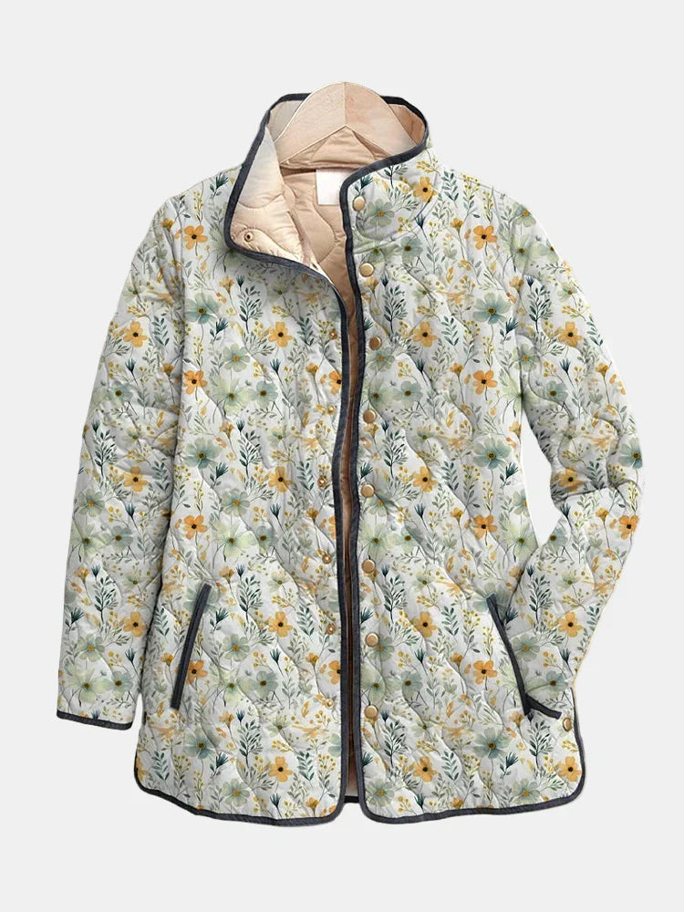 Nola | Veste Matelassée Imprimée de Fleurs