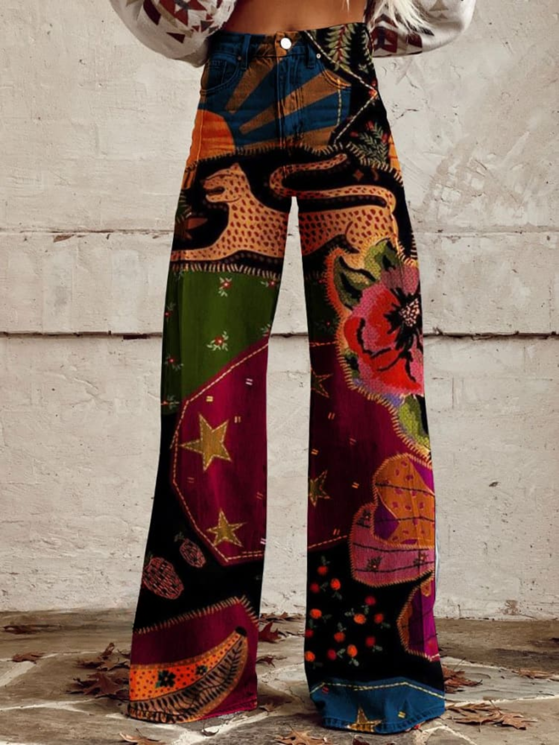 LÉNA | Pantalon Boho Vintage Élégant et Confortable