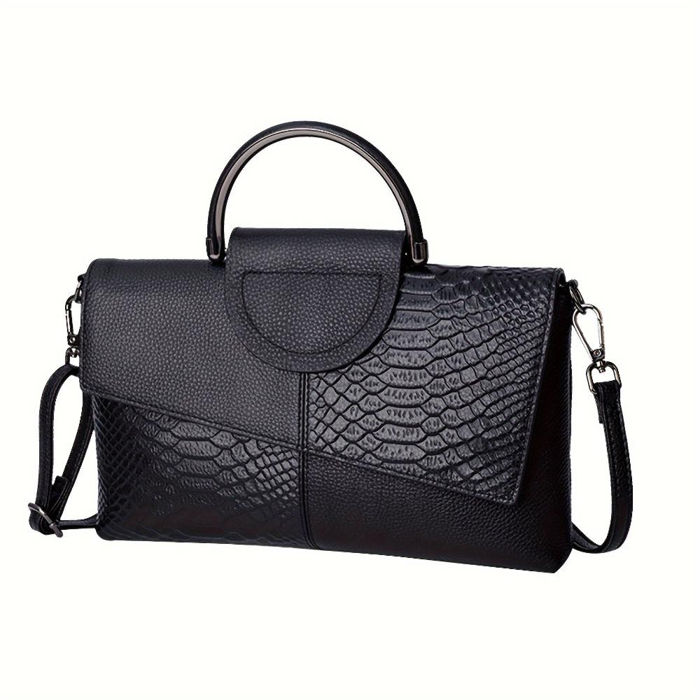 Cassandra - Sac à Main avec Motif Crocodile Opulent