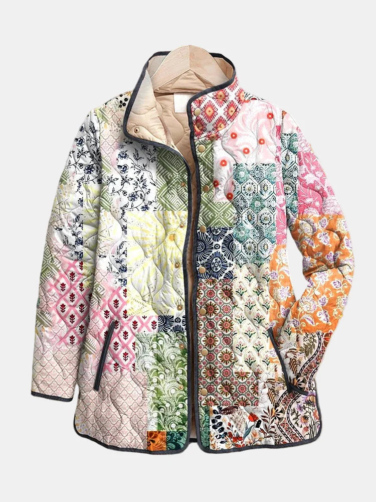 Suri | Veste matelassée décontractée à imprimé floral