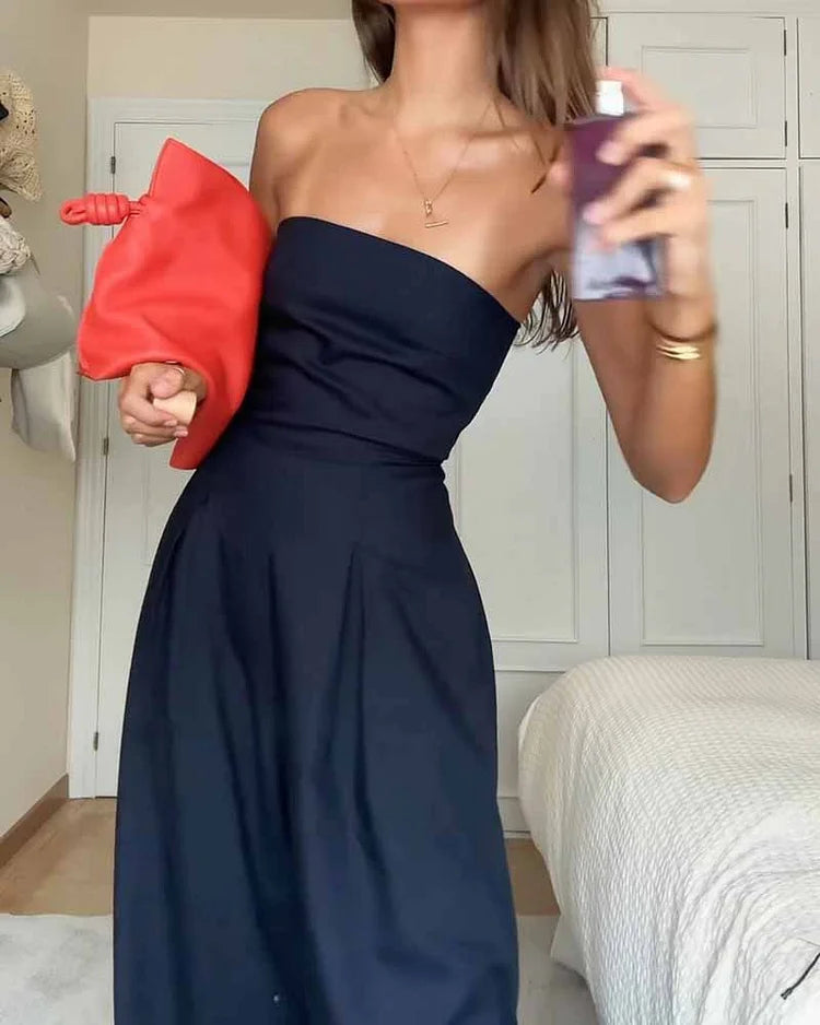 ZOÉ | Combinaison Sans Épaules Élégante et Sophistiquée