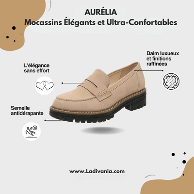 AURÉLIA | Mocassins Élégants et Ultra-Confortables