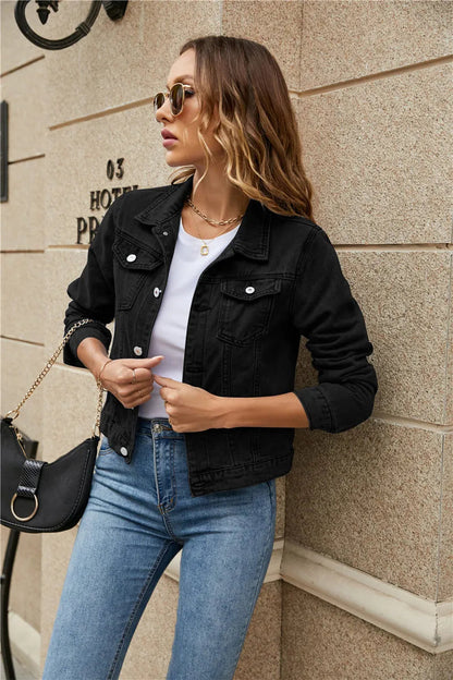 Veste en jean à la mode élégante