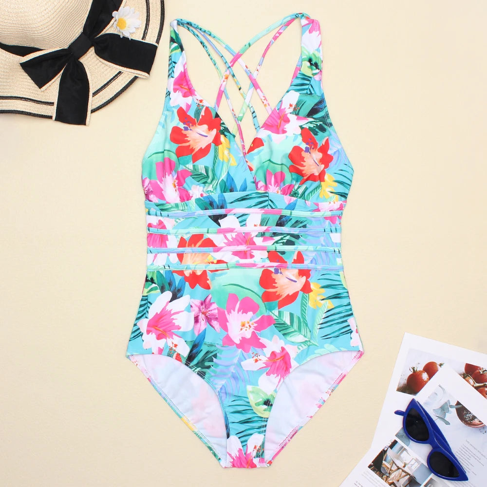 Maillot de bain V Neck Summer Beach