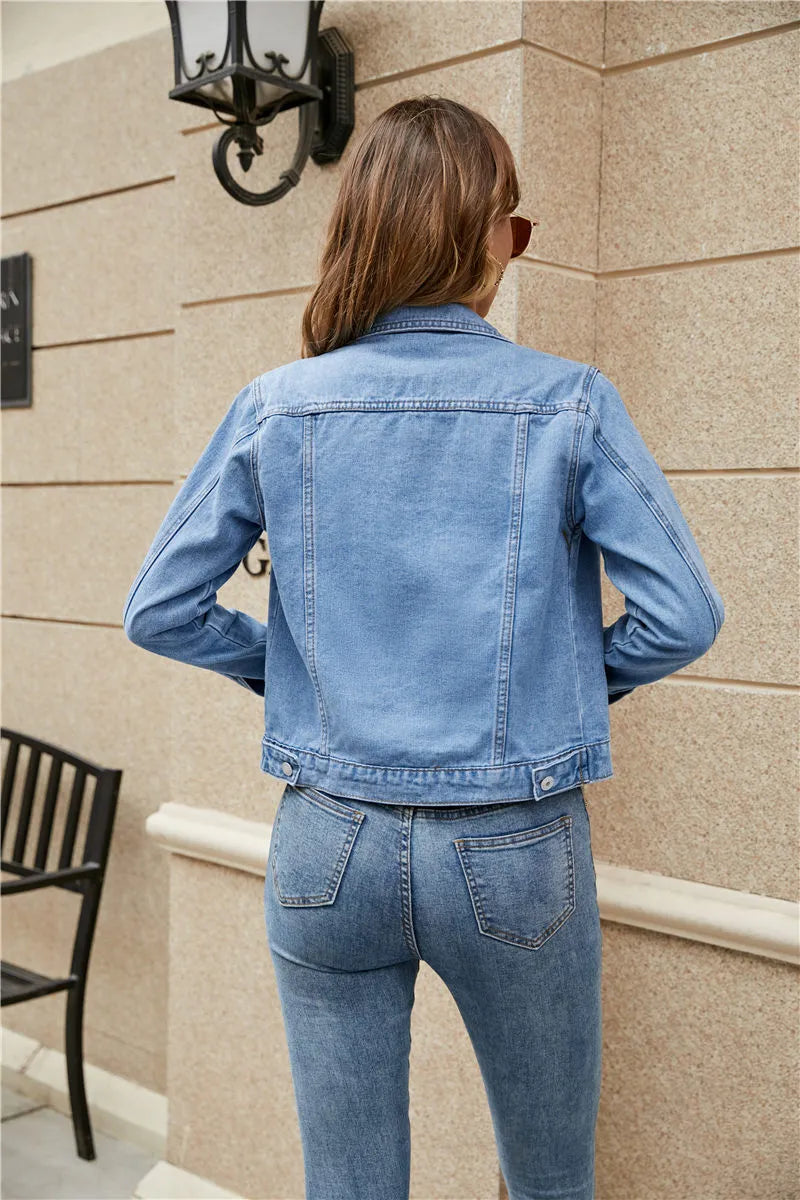 Veste en jean à la mode élégante