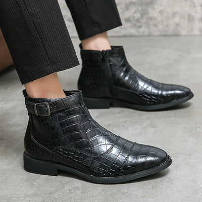 Dylan | Bottines avec Boucle en Cuir Synthétique