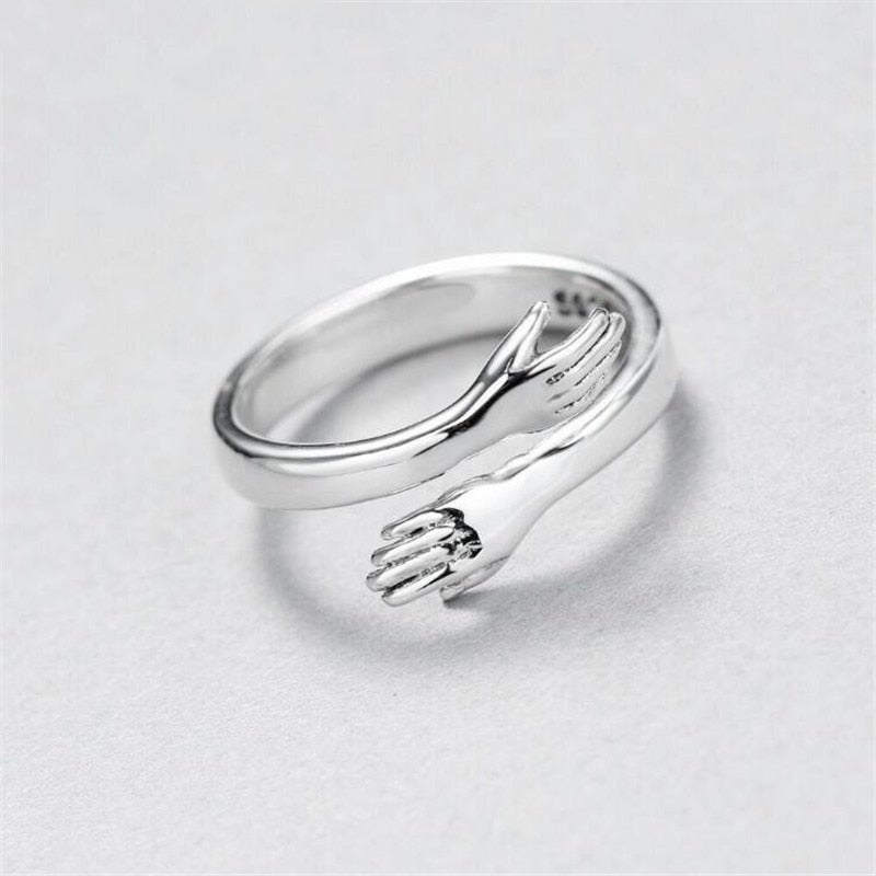 Bague Ajustable Câlin – Amour & Amitié