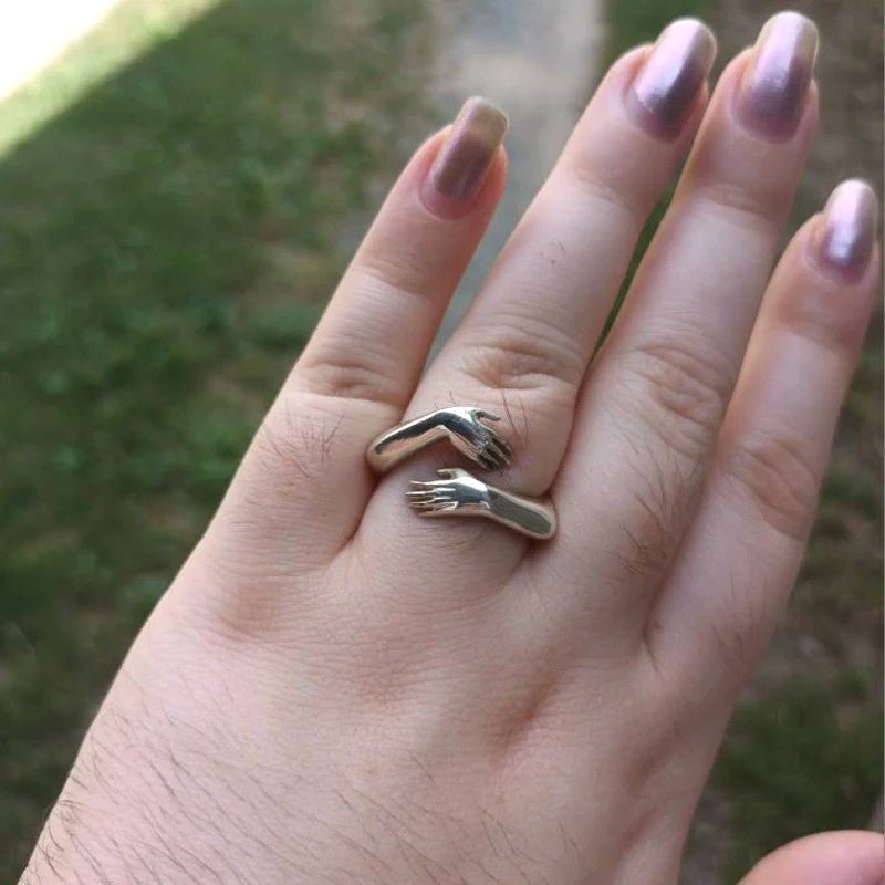 Bague Ajustable Câlin – Amour & Amitié