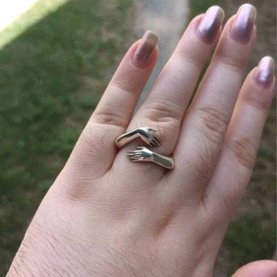 Bague Ajustable Câlin – Amour & Amitié