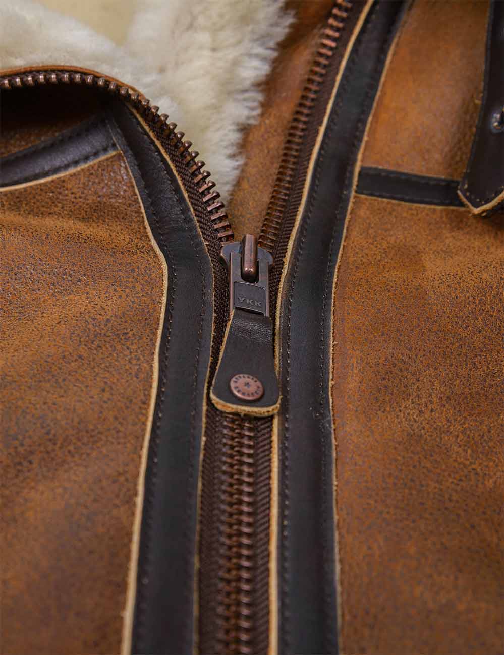 Aron™ | Doublée Mouton Veste Pilote