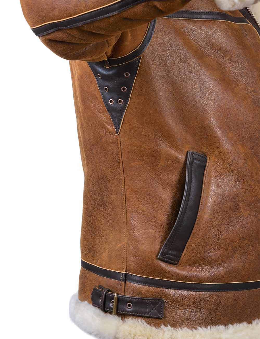 Aron™ | Doublée Mouton Veste Pilote