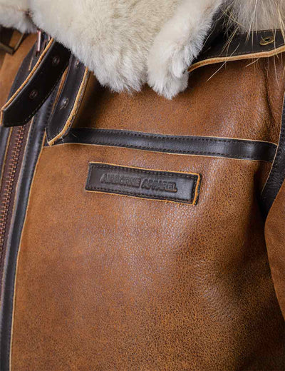 Aron™ | Doublée Mouton Veste Pilote