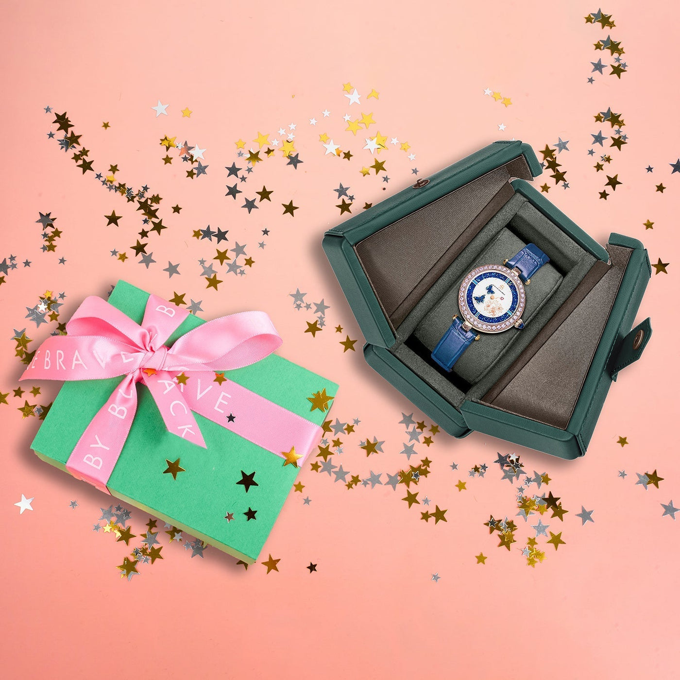 LÉONA | Montre Élégante au Design Papillon Unique