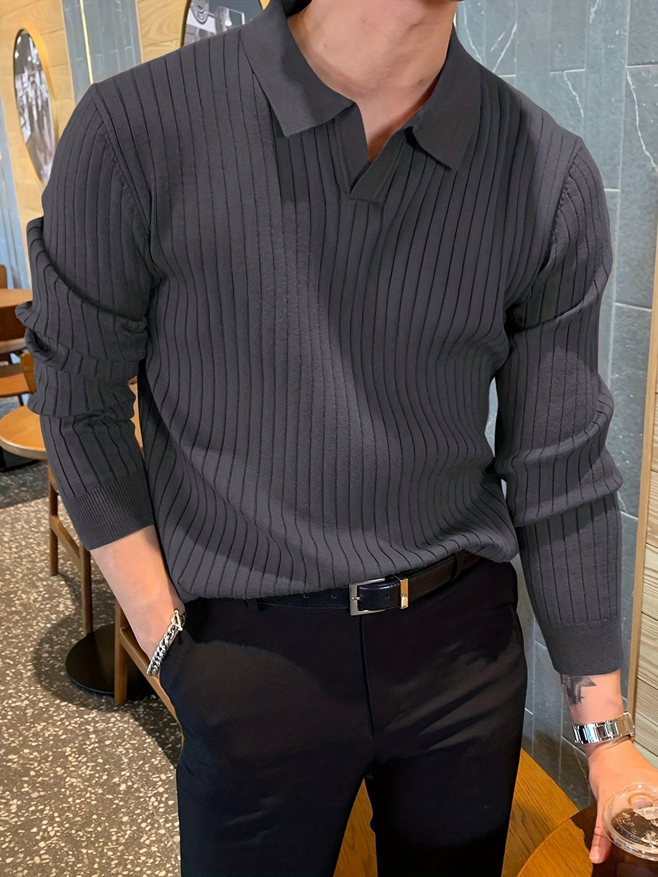 LIAM | Pull Col V Élégant – Style et Confort au Quotidien