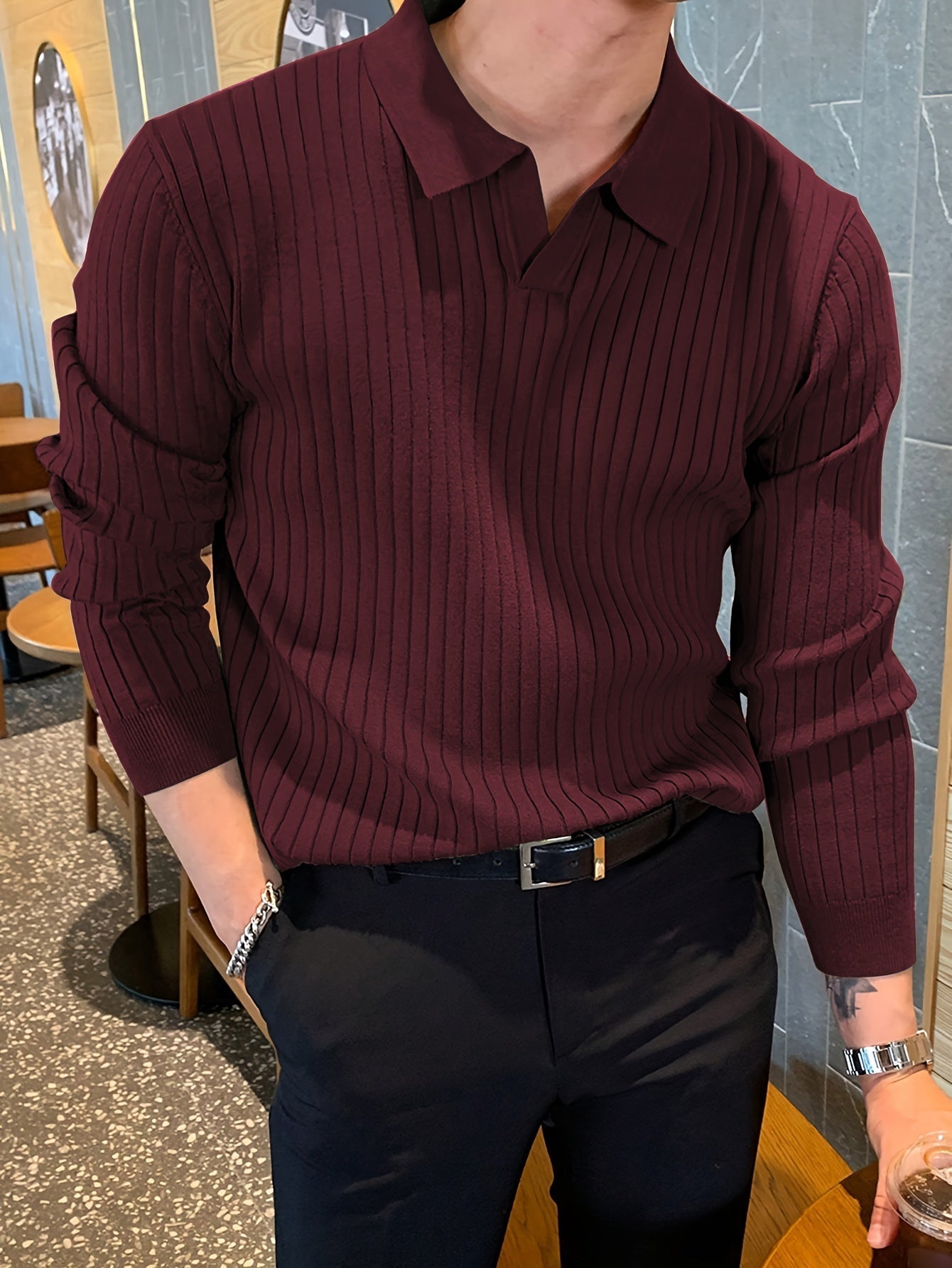 LIAM | Pull Col V Élégant – Style et Confort au Quotidien