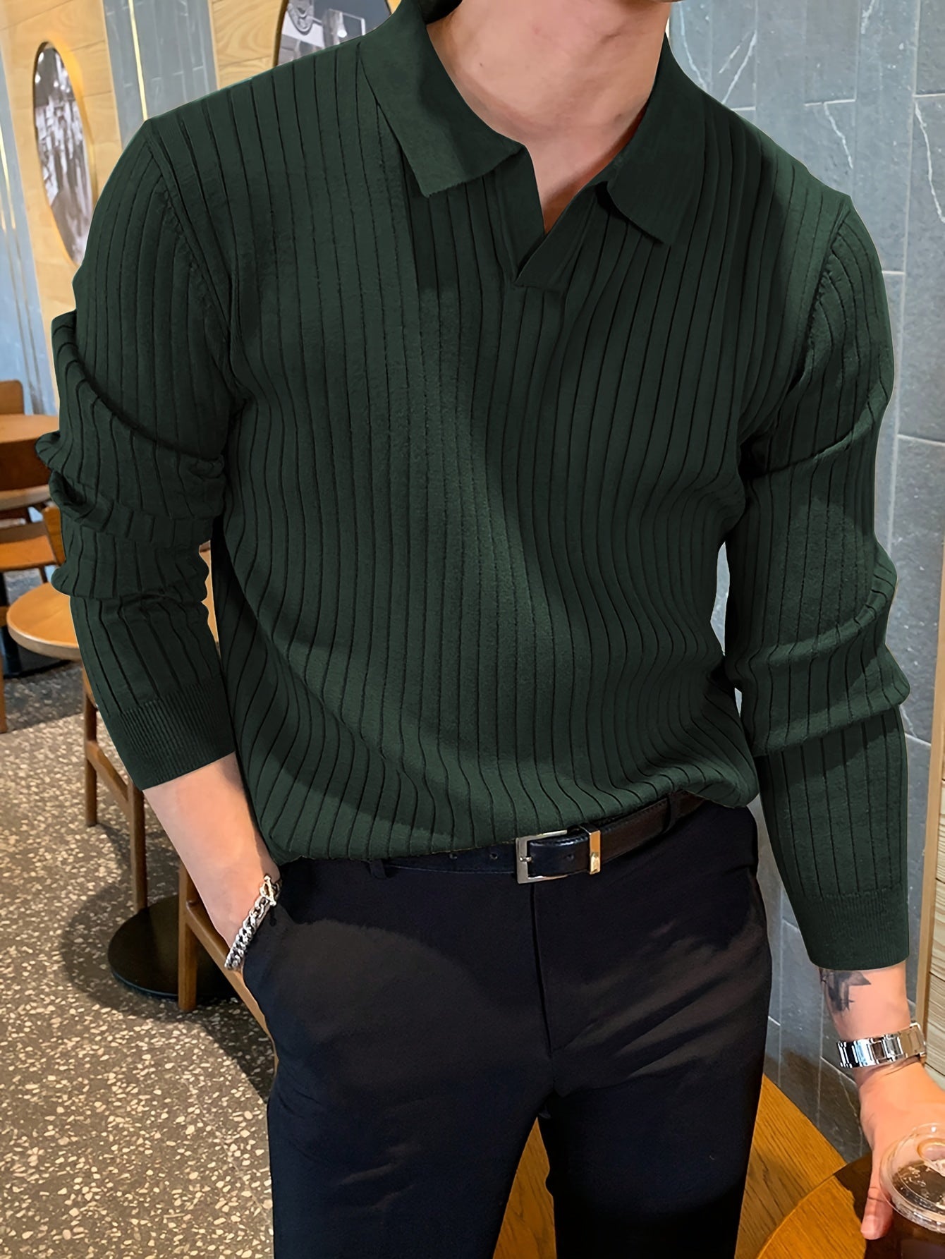 LIAM | Pull Col V Élégant – Style et Confort au Quotidien