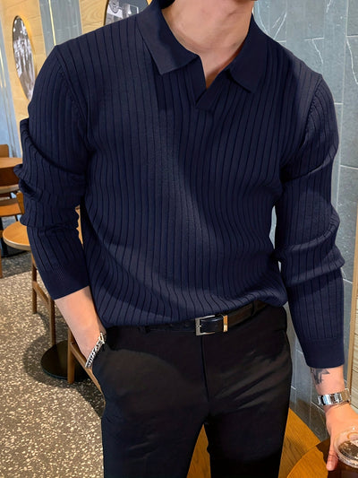 LIAM | Pull Col V Élégant – Style et Confort au Quotidien