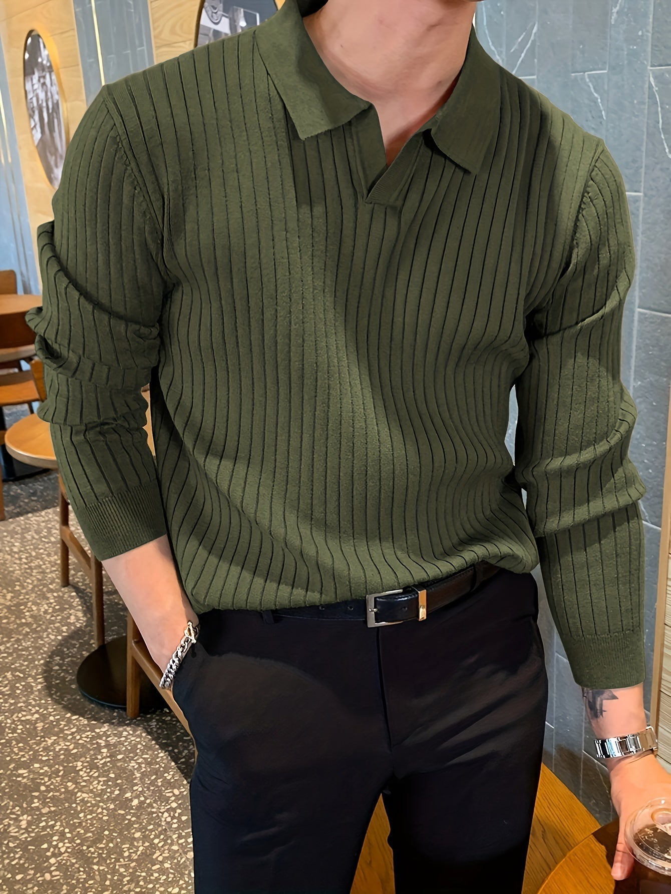 LIAM | Pull Col V Élégant – Style et Confort au Quotidien