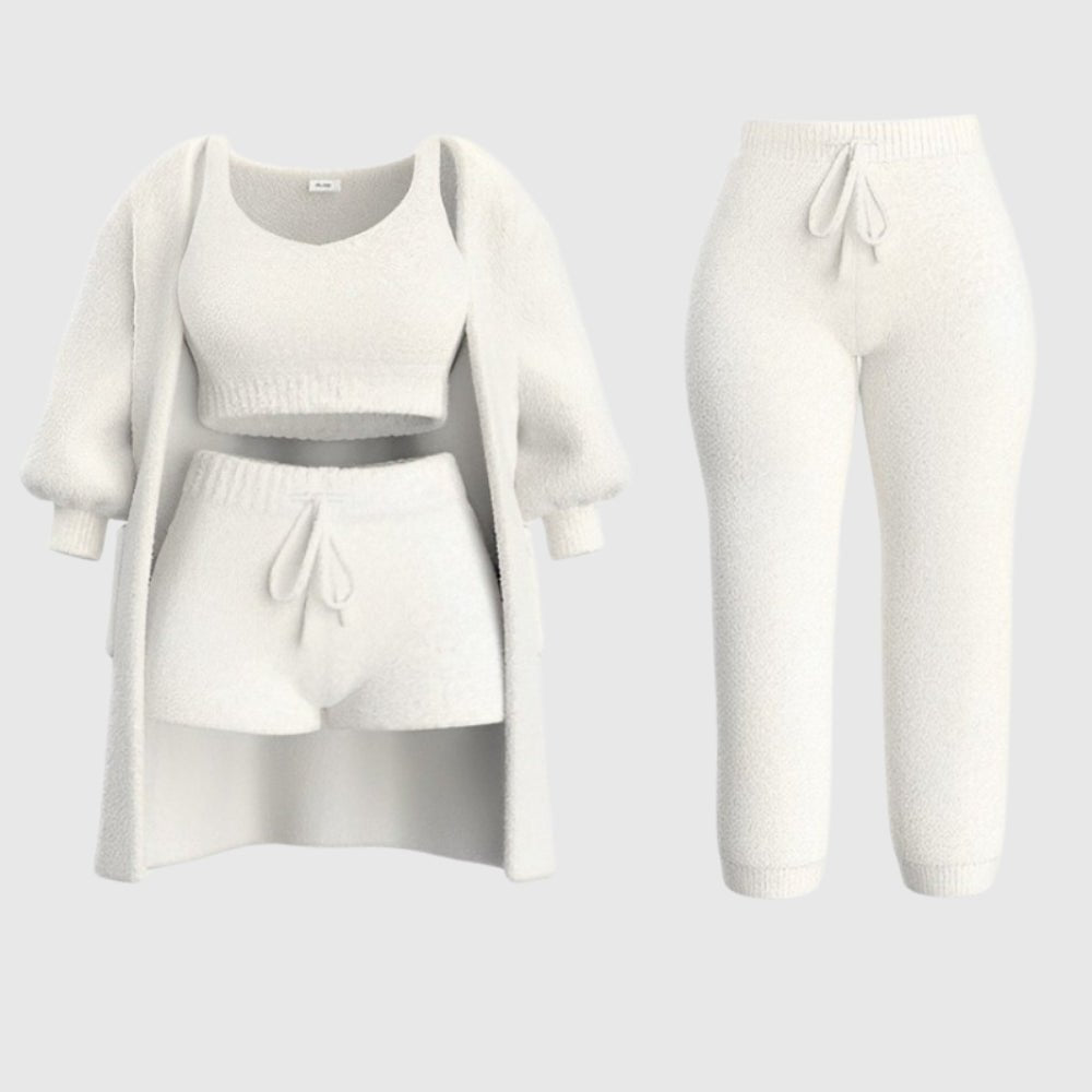 LUCIA | Pyjama 4 Pièces Chic et Confortable