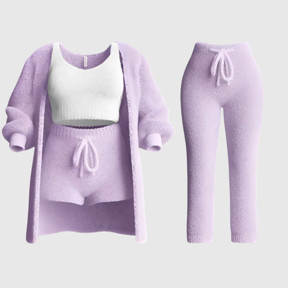 LUCIA | Pyjama 4 Pièces Chic et Confortable