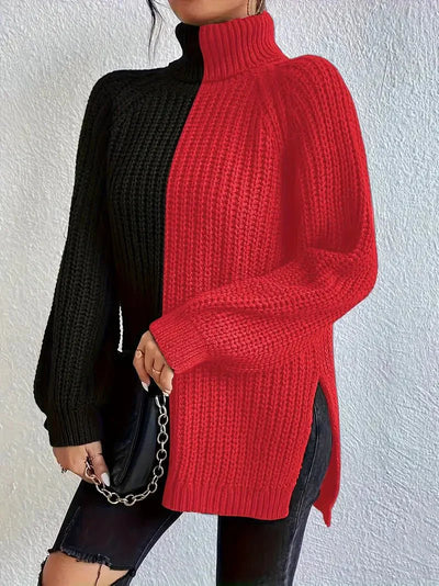 MILA | Pull Femme Élégant à Motif Color Block