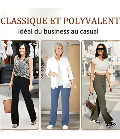 Pantalon Taille Haute Confortable Et Extensible Fitcurve™