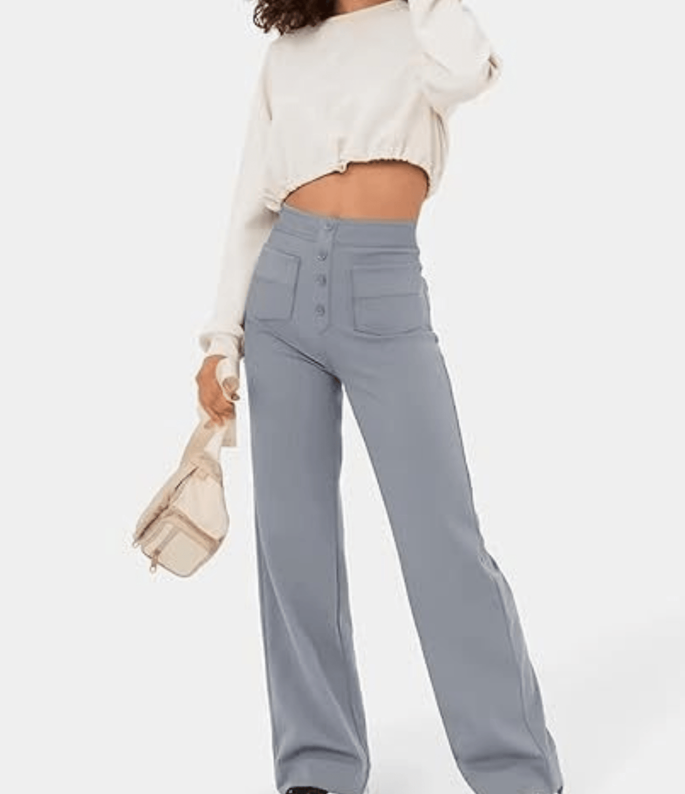 Pantalon Taille Haute Confortable Et Extensible Fitcurve™