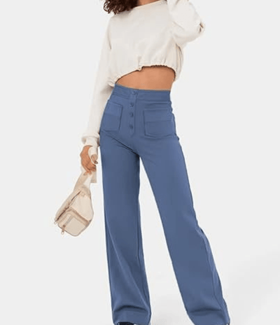 Pantalon Taille Haute Confortable Et Extensible Fitcurve™