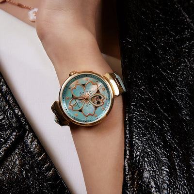 SAKURA | Montre Élégante au Design Fleur de Cerisier