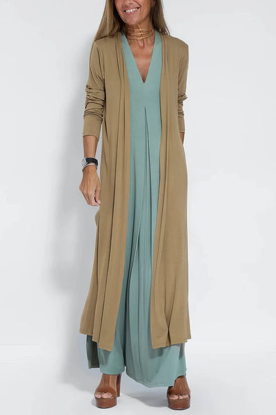 SERENA | Robe Longue Élégante avec Cardigan Offert