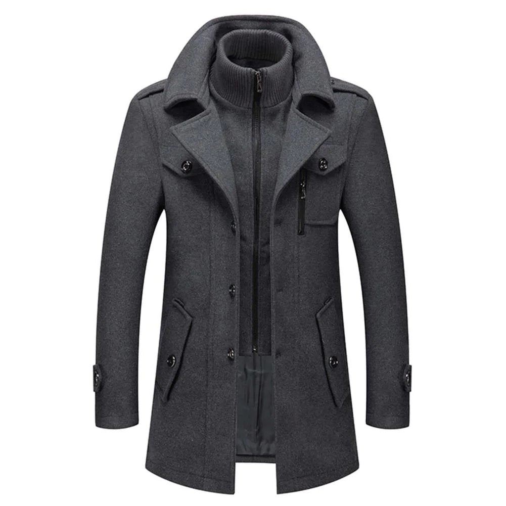 Shelby™ | Élégante Veste Laine Col Haut