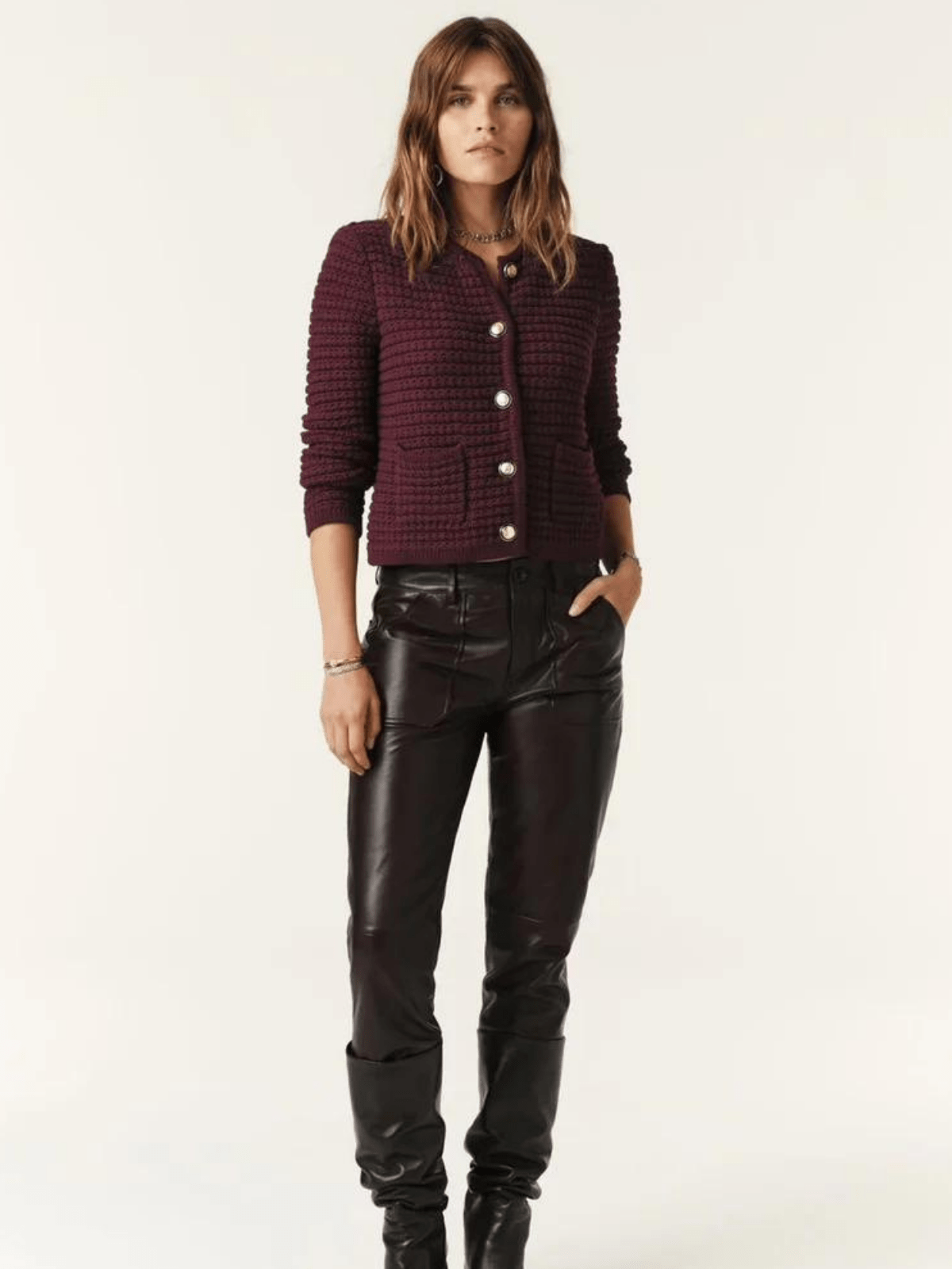 SOFIA | Cardigan Long en Tricot Doux et Élégant