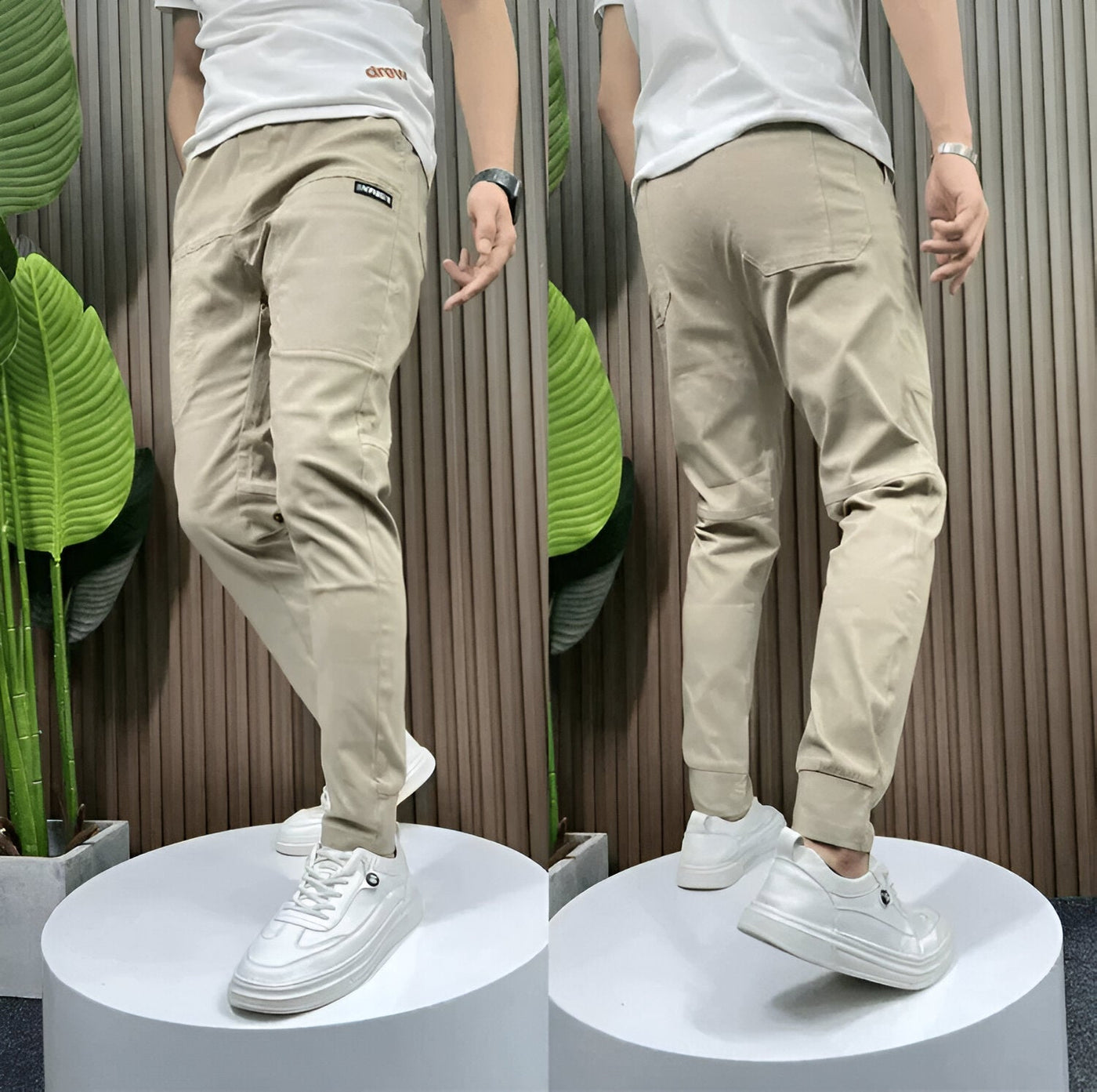 TOMMASO - PANTALONS CARGO PREMIUM ÉLASTIQUE