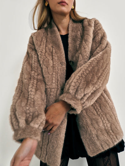 VAIL | Cardigan Chic et Douillet en Fausse Fourrure