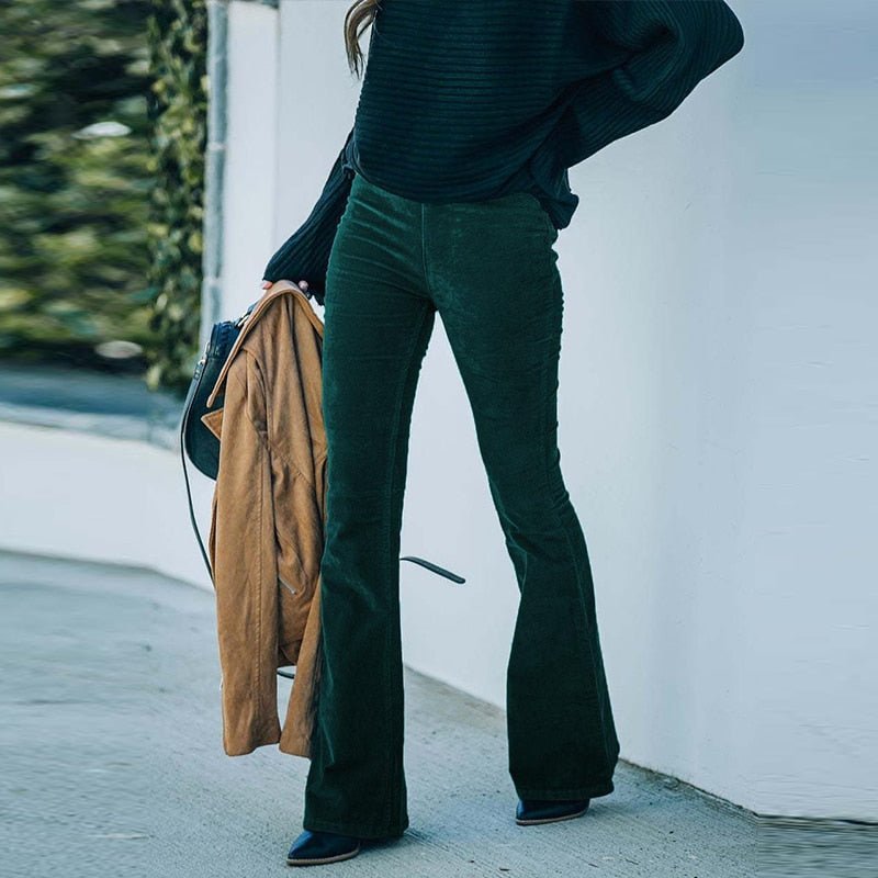 VELVETICA | Pantalon Évasé en Velours - Chic et Rétro