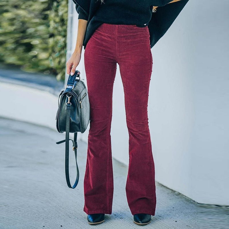 VELVETICA | Pantalon Évasé en Velours - Chic et Rétro