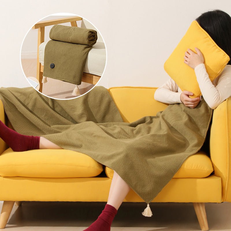 Warmy | Chale Chauffant 2-en-1, Confort et Douceur Instantanés