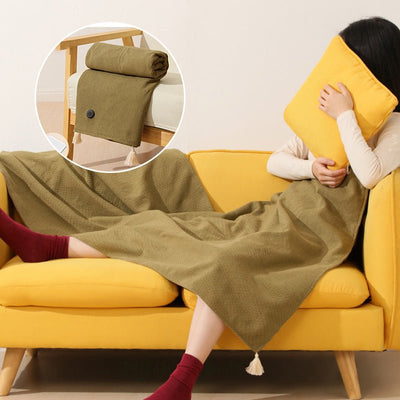 Warmy | Chale Chauffant 2-en-1, Confort et Douceur Instantanés