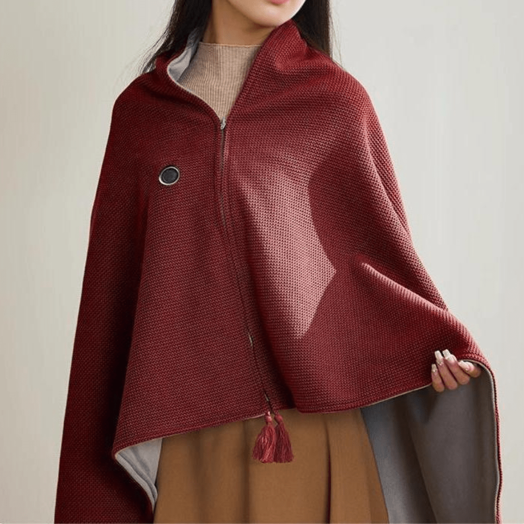 Warmy | Chale Chauffant 2-en-1, Confort et Douceur Instantanés