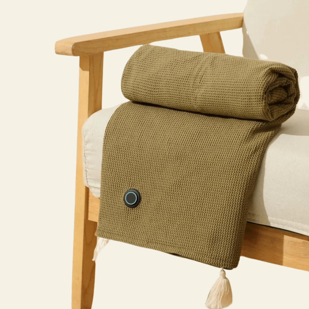 Warmy | Chale Chauffant 2-en-1, Confort et Douceur Instantanés