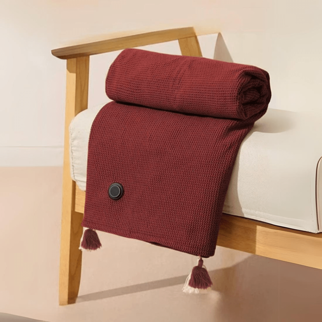 Warmy | Chale Chauffant 2-en-1, Confort et Douceur Instantanés