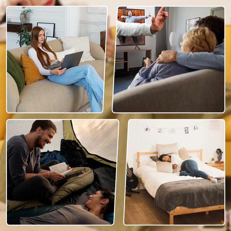 Warmy | Chale Chauffant 2-en-1, Confort et Douceur Instantanés